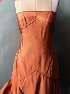 Vintage Tom Linda Platt Strapless Forma Gown